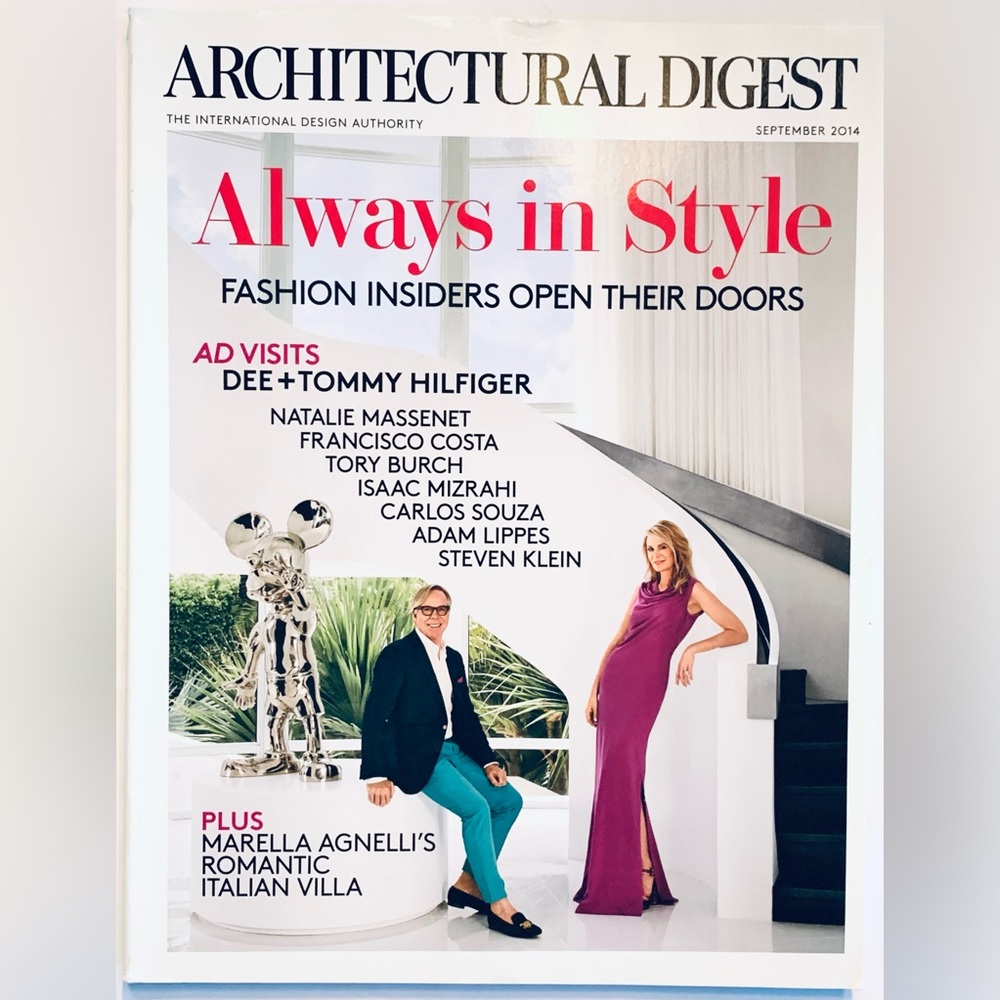 September 2014 Architectural Digest Dee Tommy Hilfiger Massenet Costa Burch